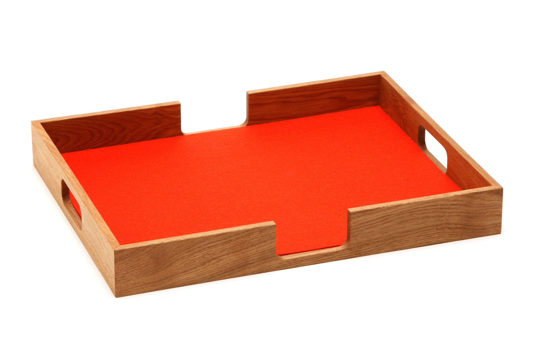 Hey-Sign Tablett Tray aus Eichenholz und Filz in der Farbe Mango